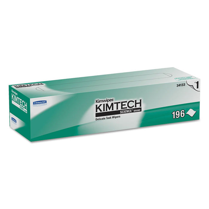 Kimwipes Delicate Task Wipers, 1-Ply, 11 4/5 x 11 4/5, 196/Box, 15 Boxes/Carton