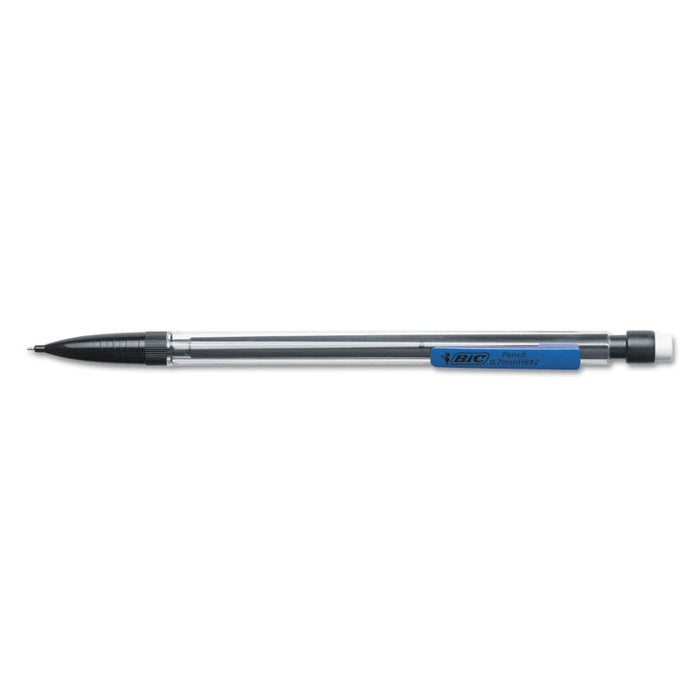 Xtra Smooth Mechanical Pencil, 0.7 mm, HB (#2.5), Black Lead, Clear Barrel, Dozen