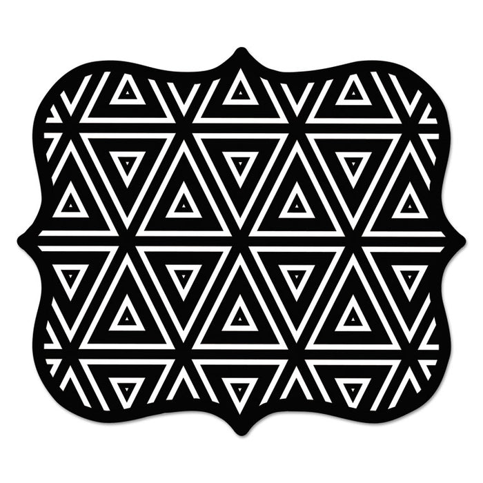 Designer Mouse Pads, Geometric Triangles, 9 x 8 x 3/16