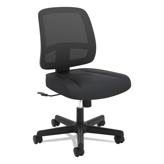 ValuTask Mesh Back Task Chair, Supports up to 250 lbs., Black Seat/Black Back, Black Base