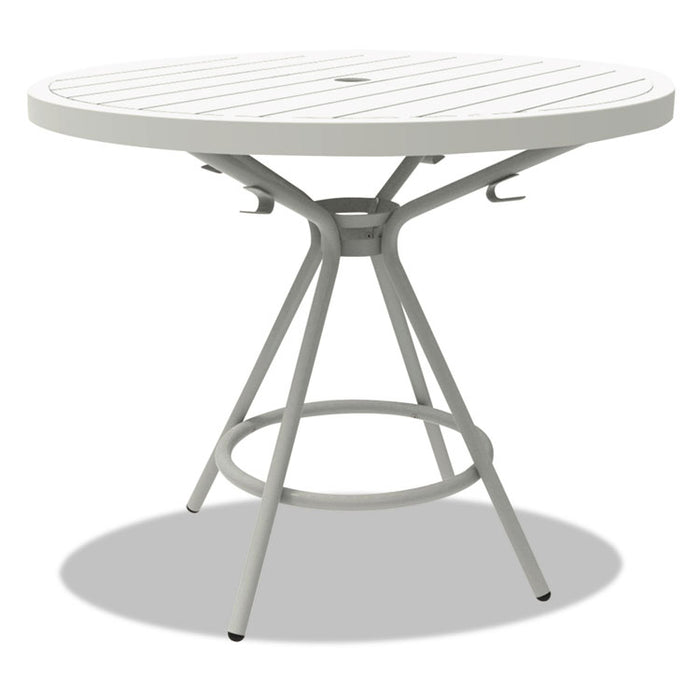 CoGo Tables, Steel, Round, 30" Diameter x 29 1/2" High, White