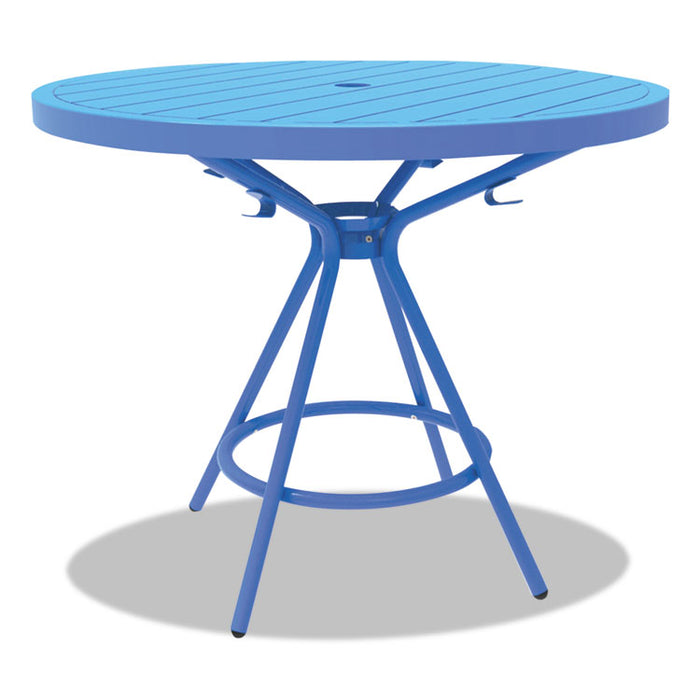 CoGo Tables, Steel, Round, 30" Diameter x 29 1/2" High, Blue