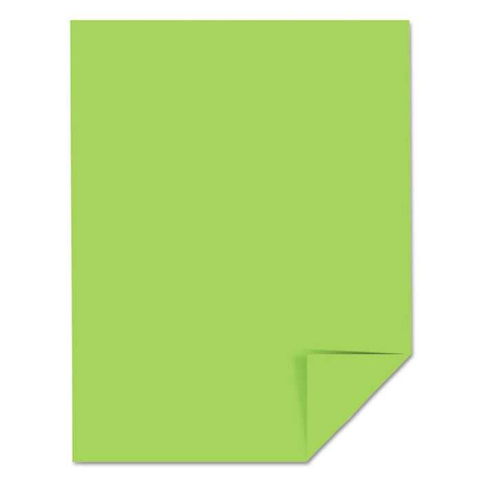 Color Cardstock, 65 lb Cover Weight, 8.5 x 11, Martian Green, 250/Pack