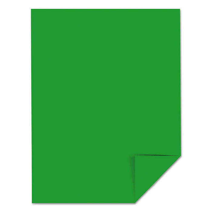 Color Cardstock, 65lb, 8.5 x 11, Gamma Green, 250/Pack