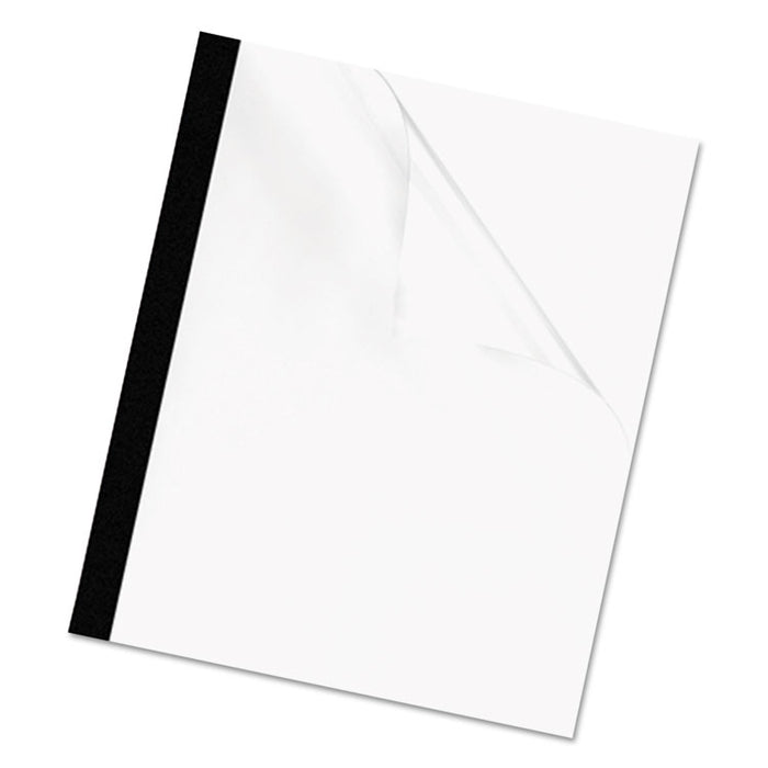 Thermal Binding System Presentation Covers, Clear, 121 to 180 Sheet Capacity, 11 x 8.5, Unpunched, 10/Pack