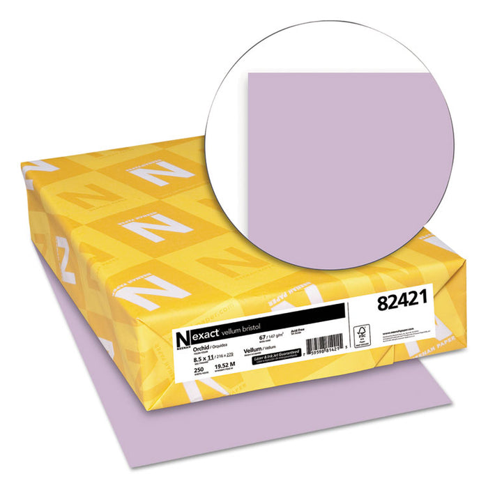 Exact Vellum Bristol Cover Stock, 67lb, 8.5 x 11, 250/Pack