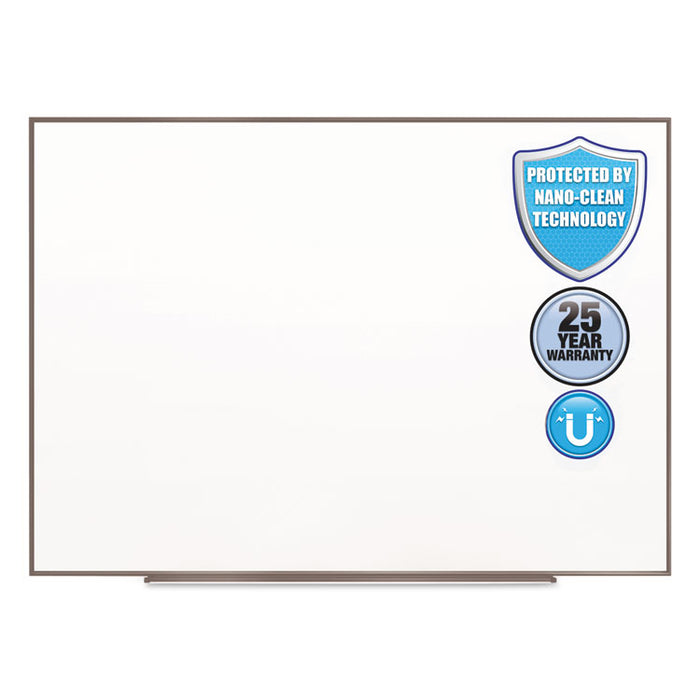 Fusion Nano-Clean Magnetic Whiteboard, 72 x 48, Silver Frame