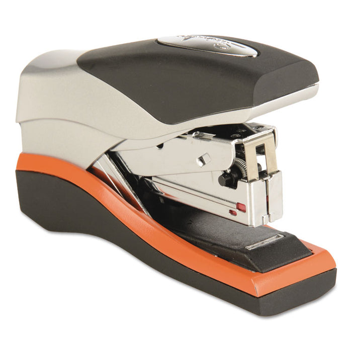 Optima 40 Compact Stapler, 40-Sheet Capacity, Black/Silver/Orange