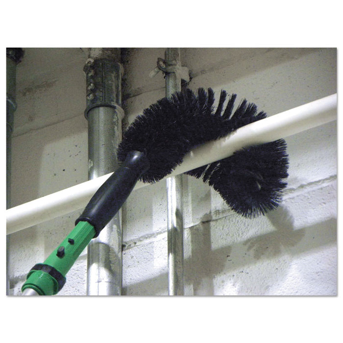 StarDuster Pipe Brush, Green Polypropylene Bristles, 7.5" Brush, 6" Black Plastic Handle