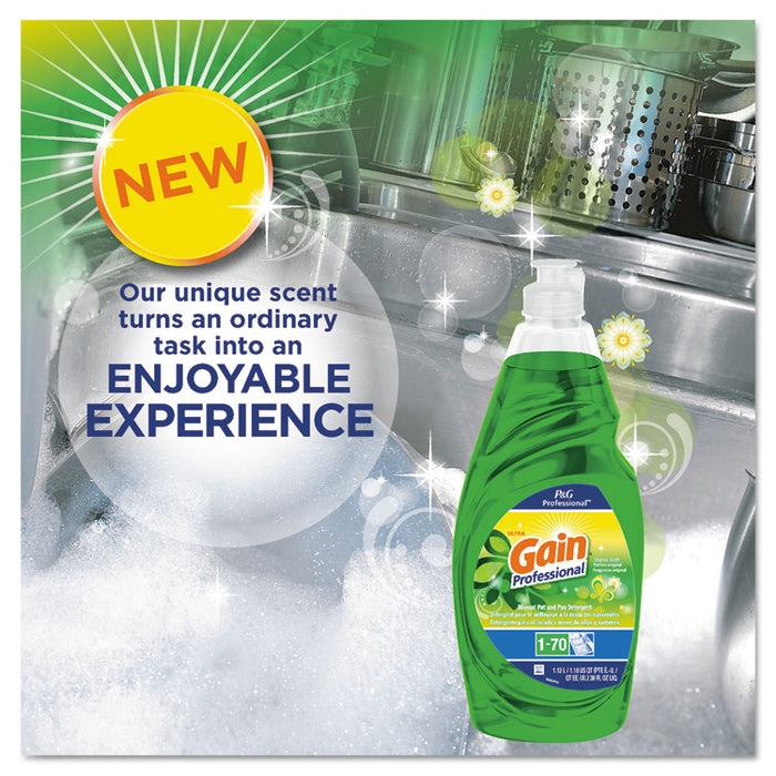 Professional Manual Pot and Pan Dish Detergent, Gain Original, 38 oz Bottle