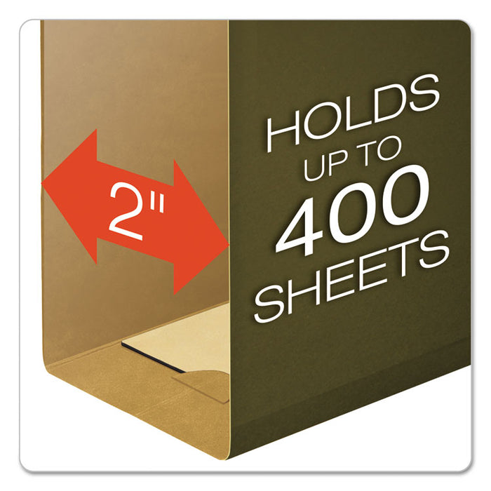 SureHook Hanging Folders, Letter Size, 1/5-Cut Tab, Standard Green, 20/Box