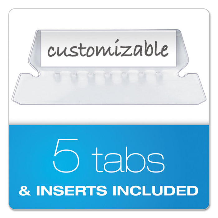 Desktop File With Hanging Folders, Letter Size, 6" Long, Black