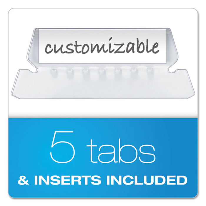 Desktop File With Hanging Folders, Letter Size, 6" Long, Granite