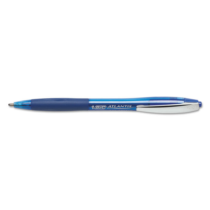 Atlantis Bold Retractable Ballpoint Pen, Bold 1.6mm, Assorted Ink/Barrel, 3/Pack