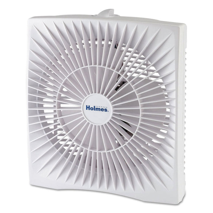 10" Personal Size Box Fan, Plastic, White