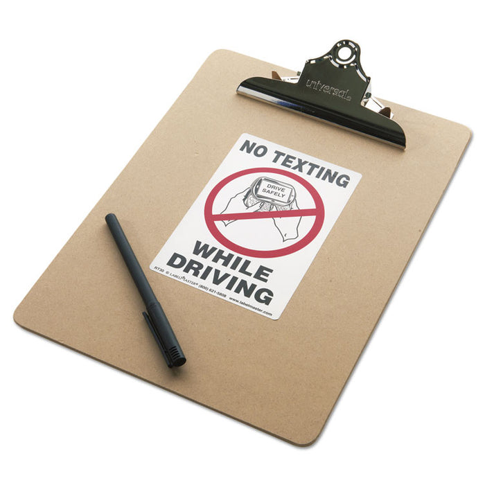 No Texting Self-Adhesive Labels, NO TEXTING WHILE DRIVING, 6.5 x 4.5, White/Black/Red, 500/Roll