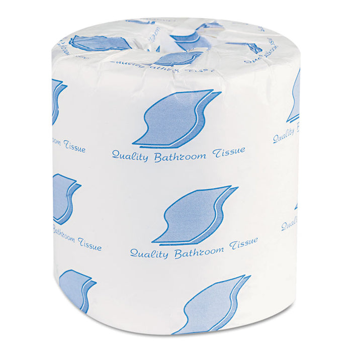 Bath Tissue, Wrapped, Septic Safe, 1-Ply, White, 1,000 Sheets/Roll, 96 Rolls/Carton