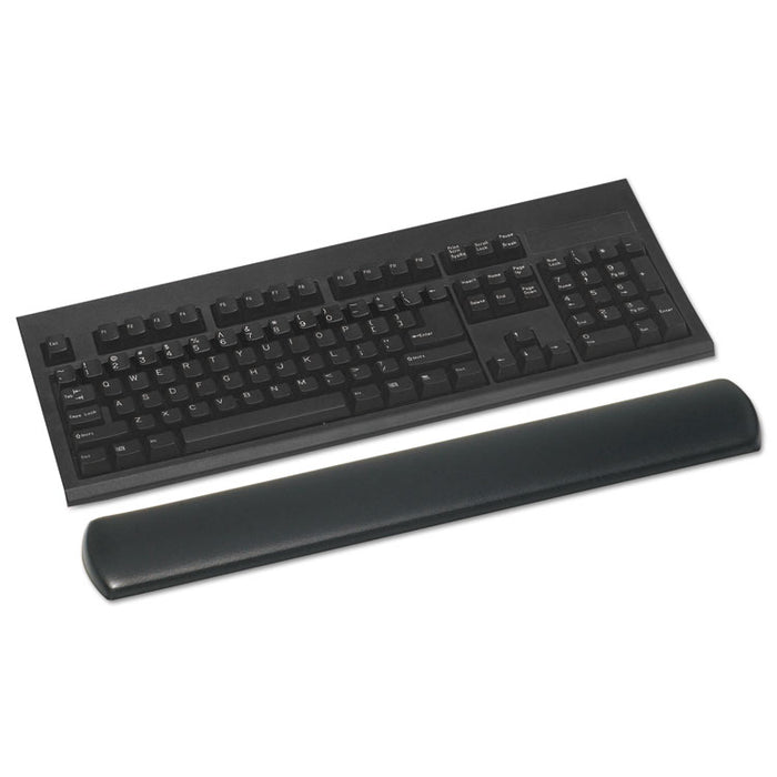 Antimicrobial Gel Large Keyboard Wrist Rest, 19 x 2.75, Black