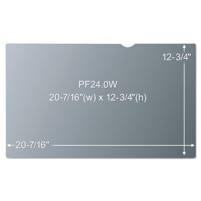 Frameless Blackout Privacy Filter for 24" Widescreen Monitor, 16:10 Aspect Ratio