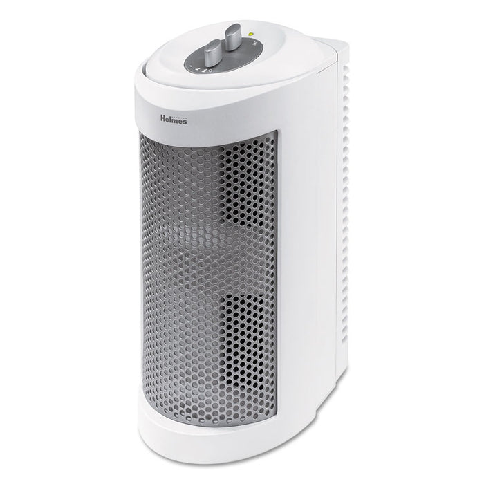 Allergen Remover Air Purifier Mini-Tower, 204 sq ft Room Capacity, White