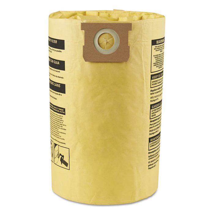 Disposable Collection Filter Bags, Fits 15-22 gallon Tanks, 2/Pack