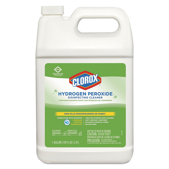 Hydrogen Peroxide Disinfecting Cleaner, 1 gal Bottle, 4/Carton
