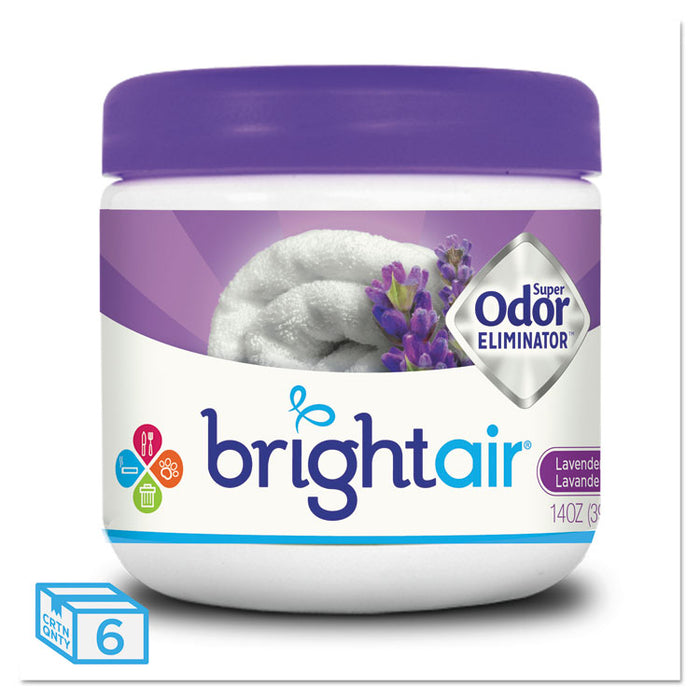 Super Odor Eliminator, Lavender and Fresh Linen, Purple, 14 oz, 6/Carton