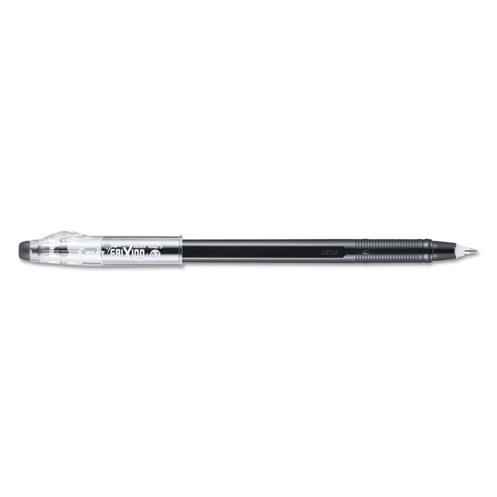 FriXion ColorSticks Erasable Stick Gel Pen, 0.7mm, Black Ink/Barrel, 36/Pack