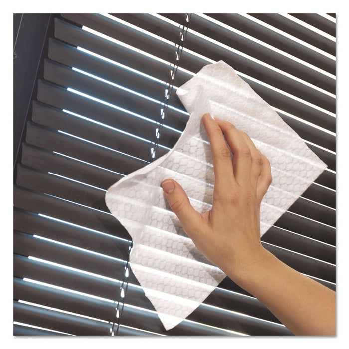 Dry Refill Cloths, White, 10 2/5" x 8", 37/Box, 4 Box/Carton