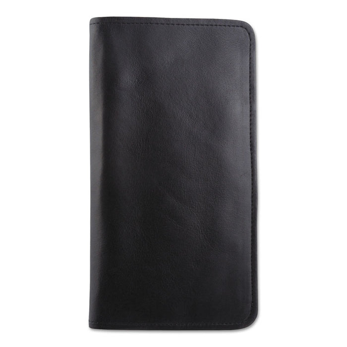Passport/Document Holder, Black, Leather, 4 3/4 x 9