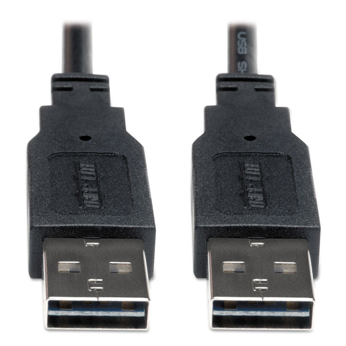 Universal Reversible USB 2.0 Cable, Reversible A to Reversible A (M/M), 6 ft.