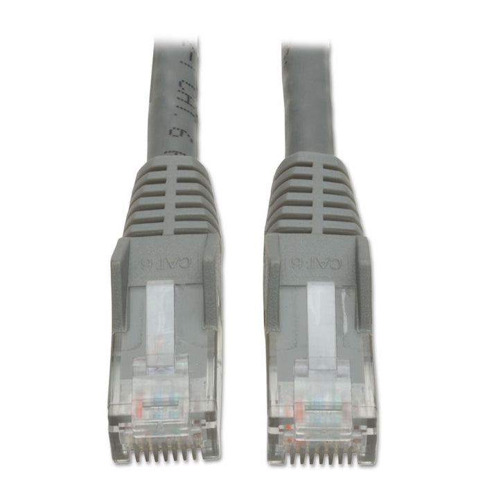 Cat6 Gigabit Snagless Molded Patch Cable, RJ45 (M/M), 10 ft., Gray