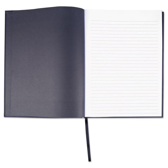 Casebound Hardcover Notebook, Wide/Legal Rule, Black Cover, 10.25 x 7.68, 150 Sheets