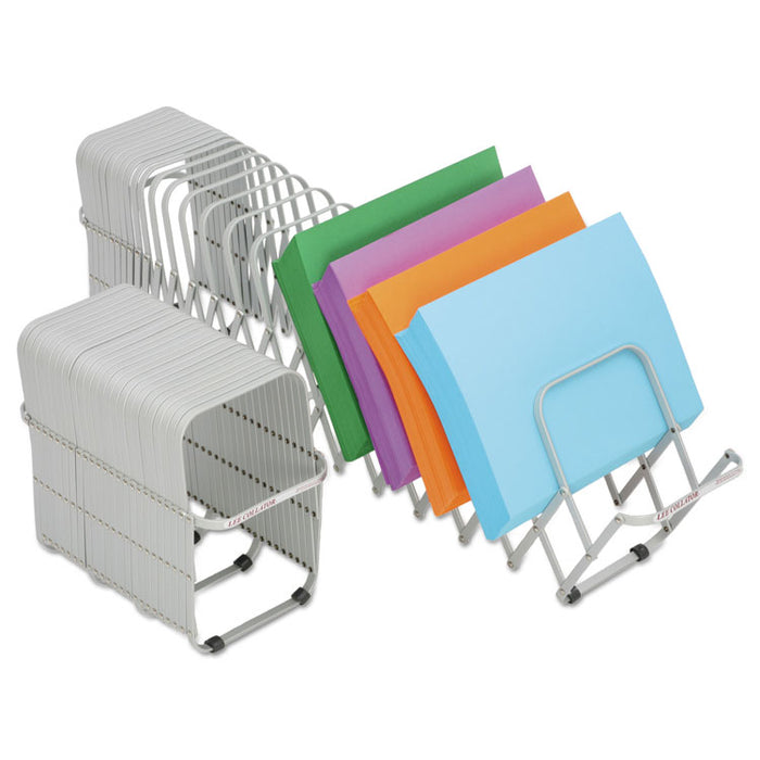 Flexifile Expandable Collator to Organizer, 24 Sections, Letter to Legal Size Files, 6.5" x 10.25" x 10.5", Silver