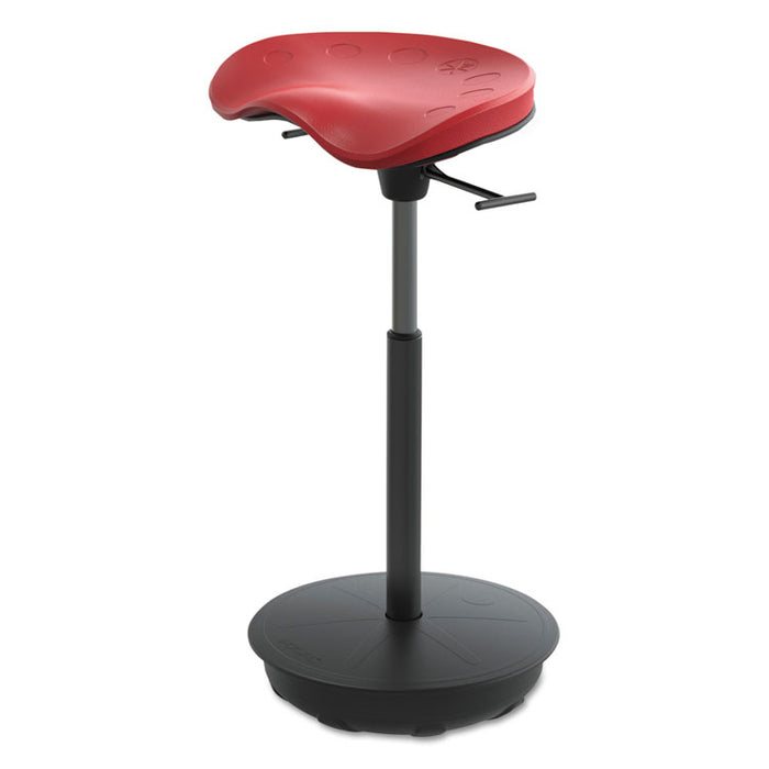 Pivot Seat by Focal Upright, Red Seat, Red Back, Black Base