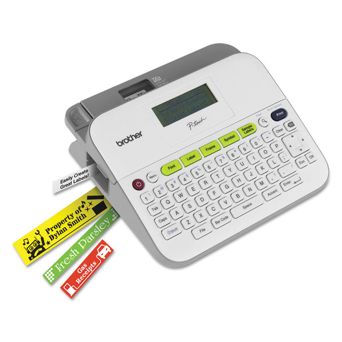 PT-D400AD Versatile, Easy-to-Use Label Maker with AC Adapter, 5 Lines, 7.5 x 7 x 2.88