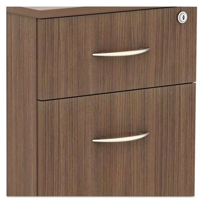 Alera Valencia Series Optional Drawer Pulls, Curve, 6w x 1d x 0.38h, Silver Metal, 2/Set