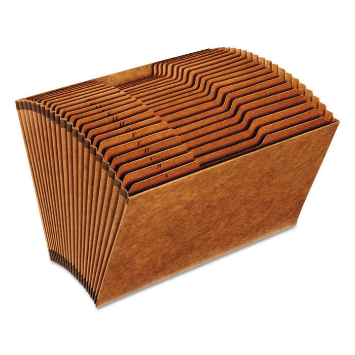 Heavy-Duty Expanding File, 21 Sections, 1/3-Cut Tab, Legal Size, Redrope