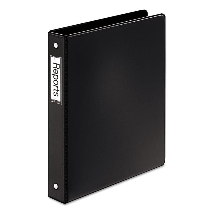 Premier Easy Open Locking Round Ring Binder, 3 Rings, 1" Capacity, 11 x 8.5, Black
