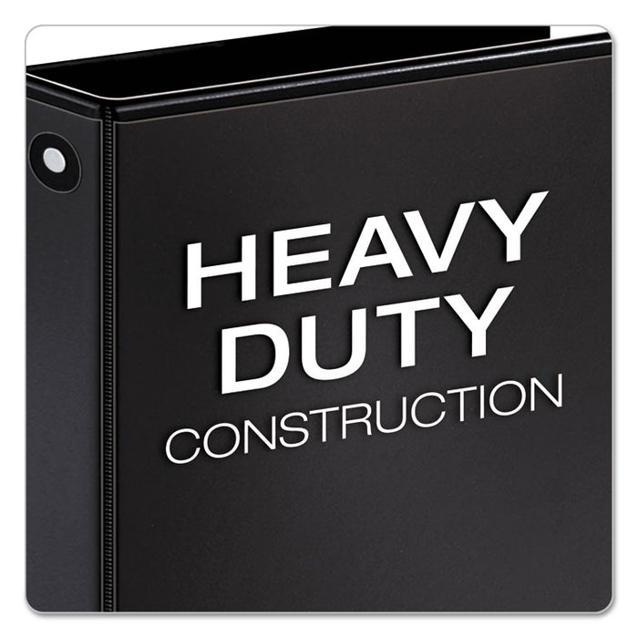 Premier Easy Open ClearVue Locking Round Ring Binder, 3 Rings, 1.5" Capacity, 11 x 8.5, Black