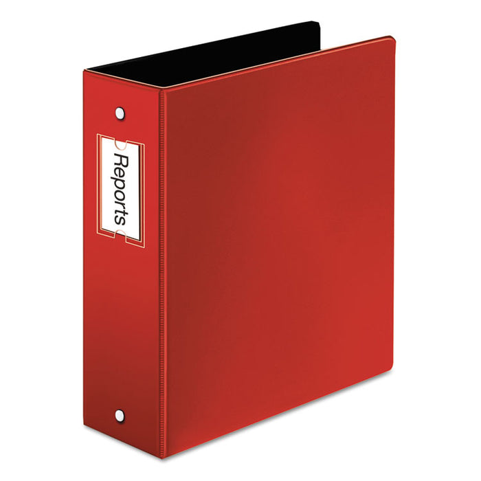 Premier Easy Open Locking Round Ring Binder, 3 Rings, 3" Capacity, 11 x 8.5, Red
