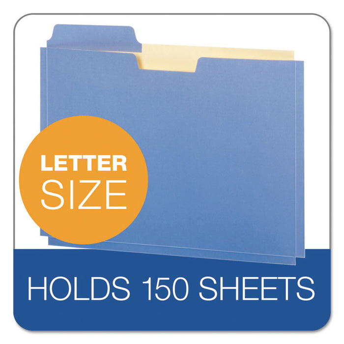 File Folder Pocket, 0.75" Expansion, Letter Size, Assorted Colors, 10/Pack