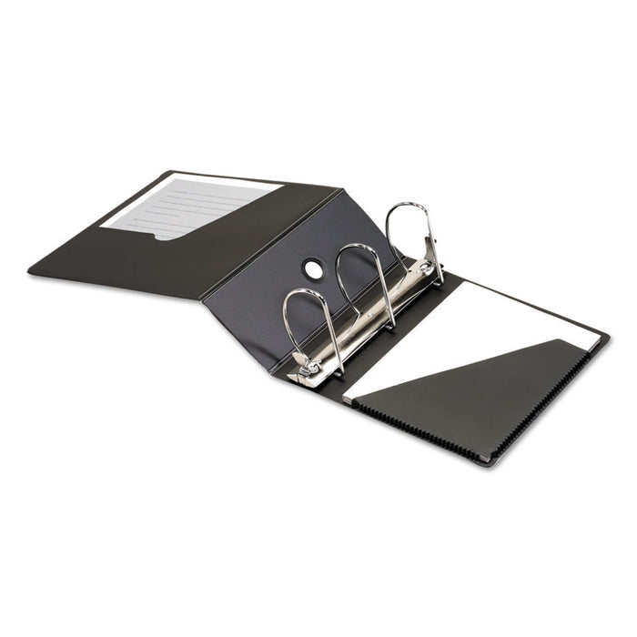 SuperStrength Locking Slant-D Ring Binder, 3 Rings, 5" Capacity, 11 x 8.5, Black