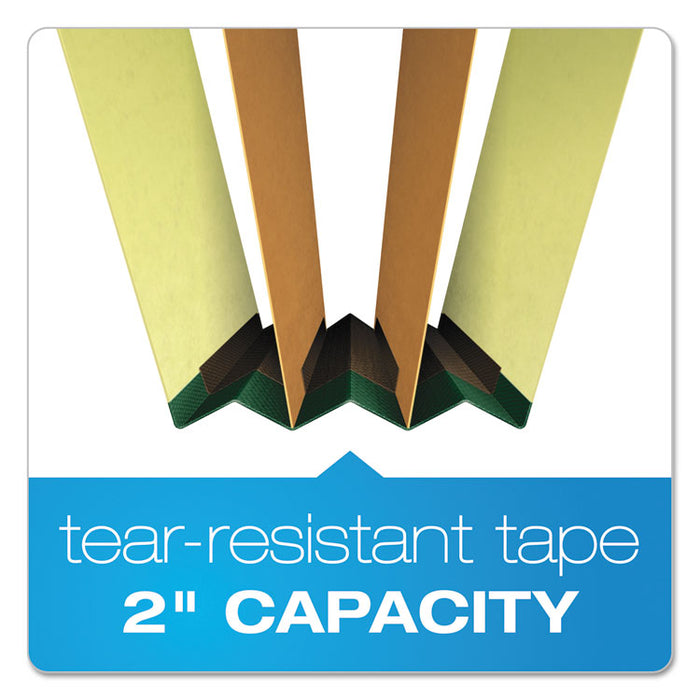 Four-, Six-, and Eight-Section Pressboard Classification Folders, 2 Dividers, Embedded Fasteners, Legal, Apple Green, 10/Box