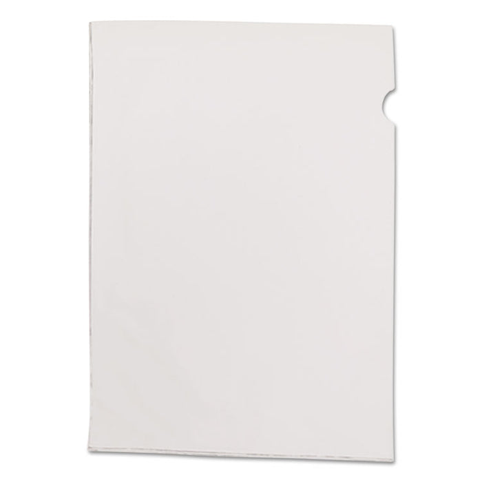See-In File Jackets, Letter Size, Clear, 50/Box