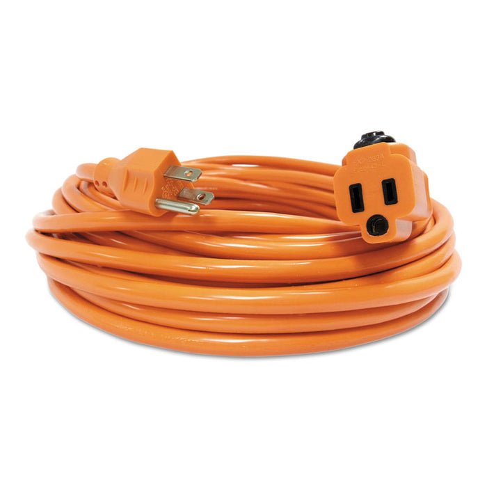 Indoor Extension Cord, Locking Plug, 50ft, Orange