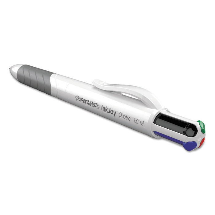 InkJoy Quatro Retractable Ballpoint Pen, 1mm, Black/Blue/Green/Red Ink, WE Barrel