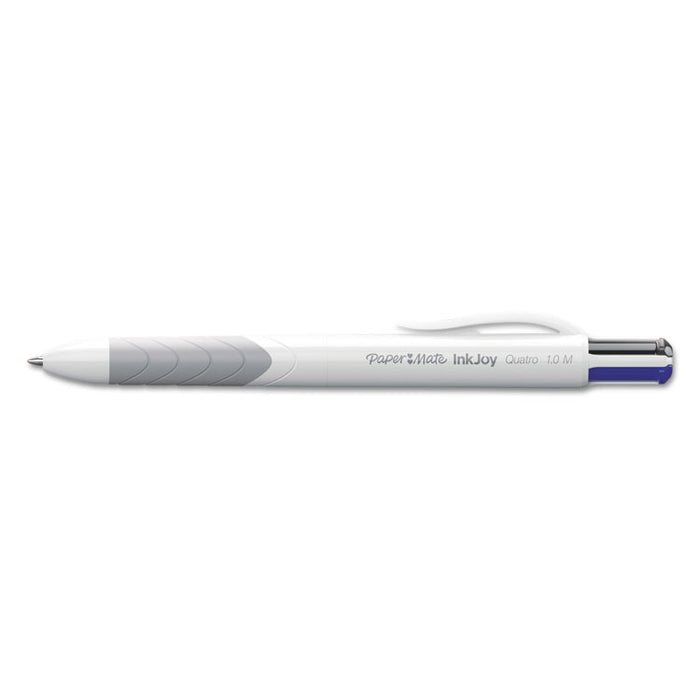 InkJoy Quatro Retractable Ballpoint Pen, 1mm, Black/Blue/Green/Red Ink, WE Barrel