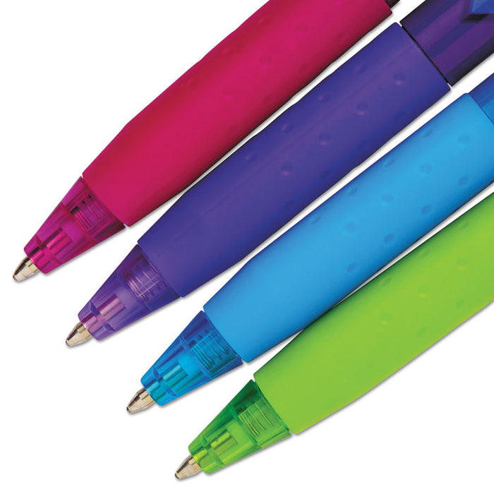 InkJoy 300 RT Fashion Wrap Ballpoint Pen, 1mm, Assorted Ink/Barrel, 4/Pack