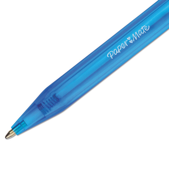 InkJoy 100 RT Retractable Ballpoint Pen, Medium 1mm, Blue Ink/Barrel, Dozen